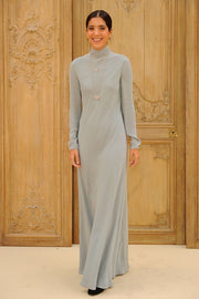 Anarkali Tiered Dress in Mul Chanderi
